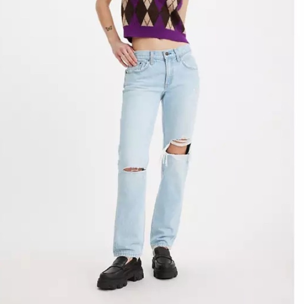 LEVI’S PREMIUM Middy Straight Women’s Jeans - Light Wash - 27x31 - NWT!